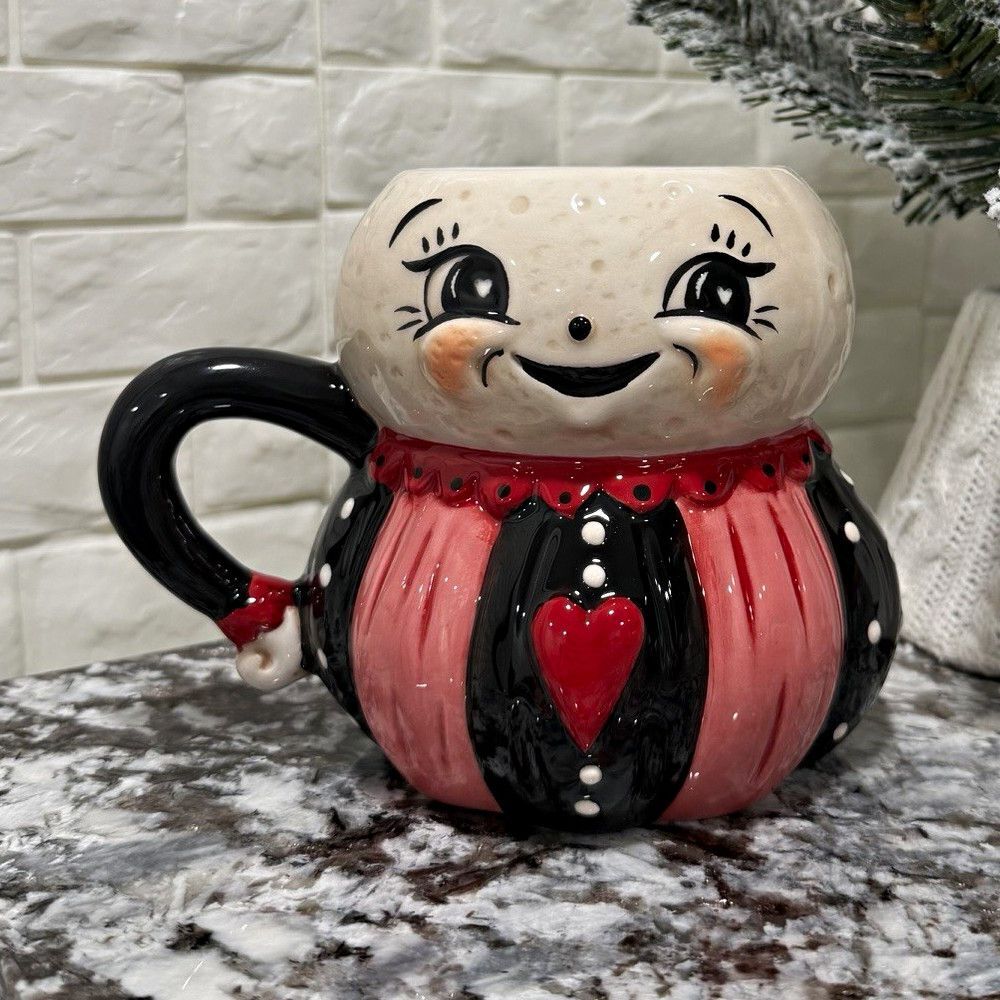 Johanna Parker Carnival Cottage Luna Moon Mug Heart Valentines Girl Sweetheart